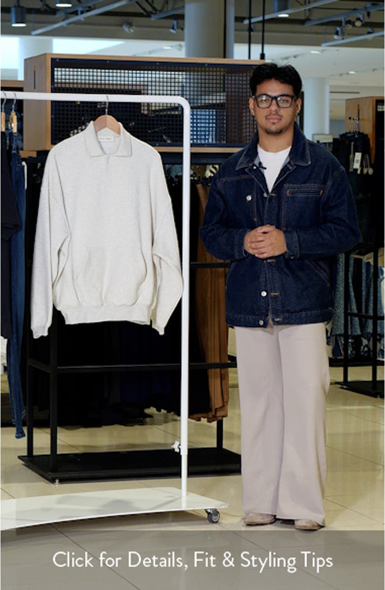 Signature '90s Polo Sweatshirt, sales video thumbnail