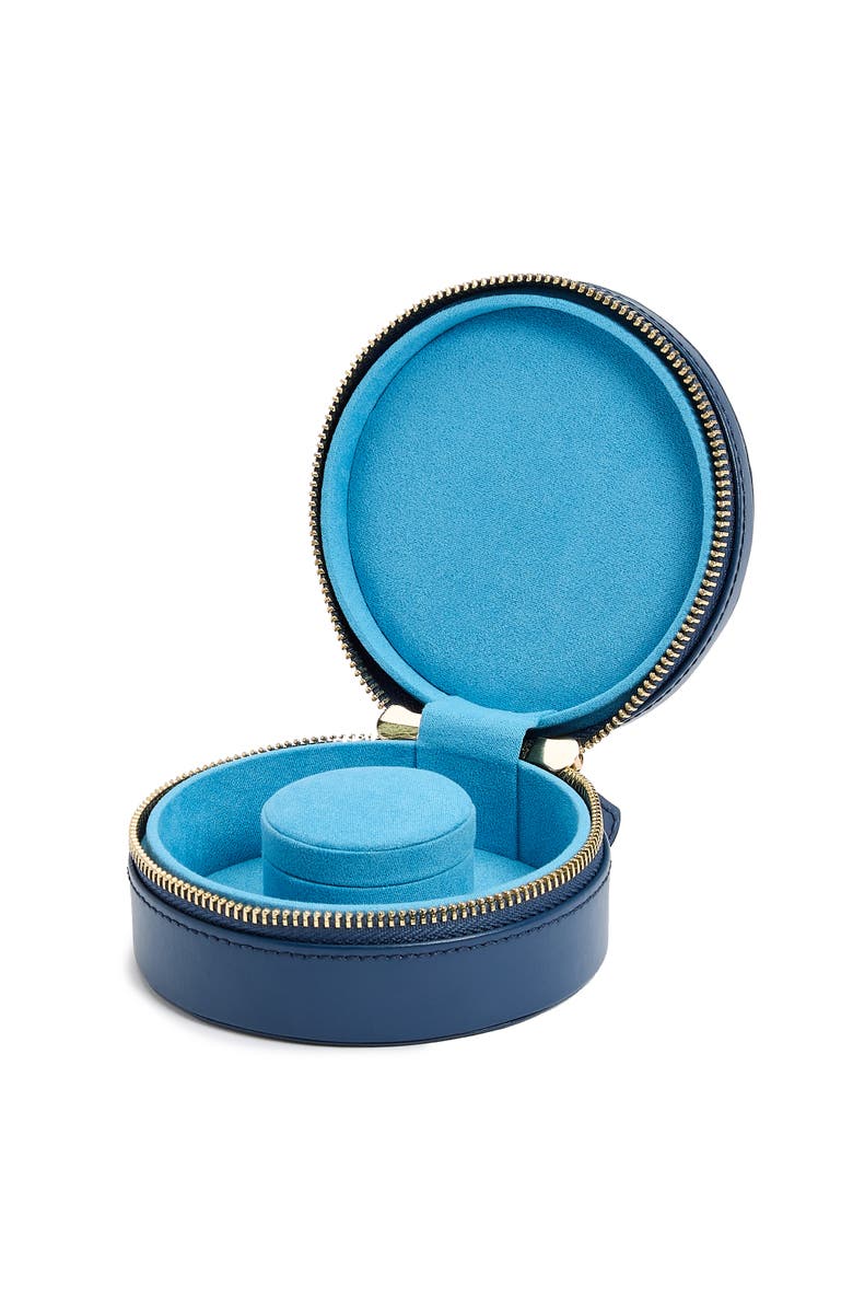 WOLF Sophia Round Zip Case, Alternate, color, Indigo