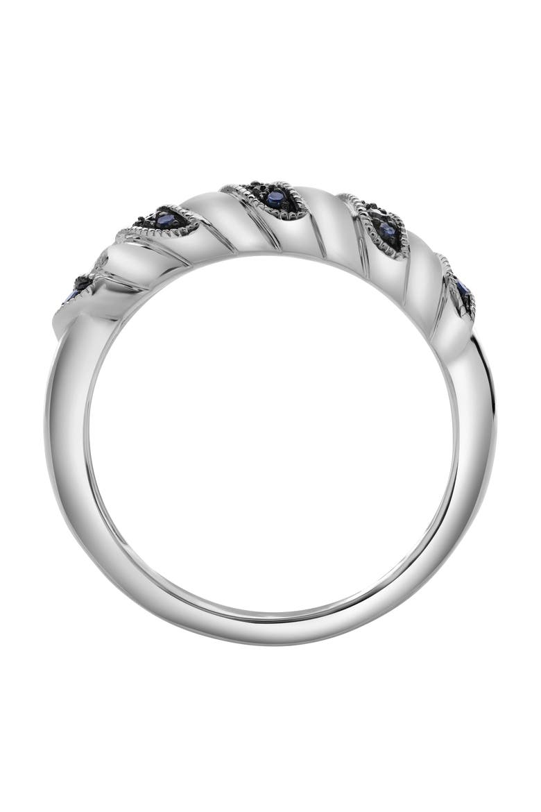 Delphine Sterling Silver 0.10 Ct Diamond Croissant Ring, Alternate, color, 925 Sterling Silver