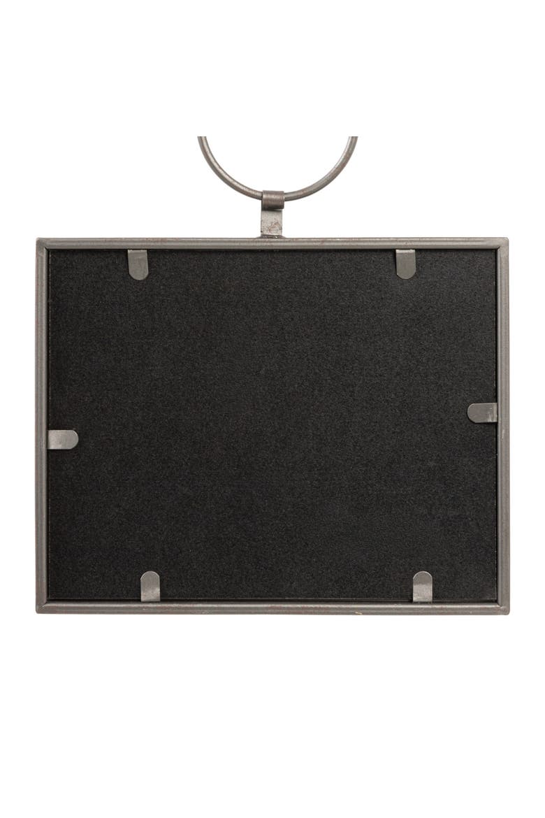 Metal and Wood Framed Landscape Wall Art with Hanging Bracket, Multicolor, Alternate, color, Blue