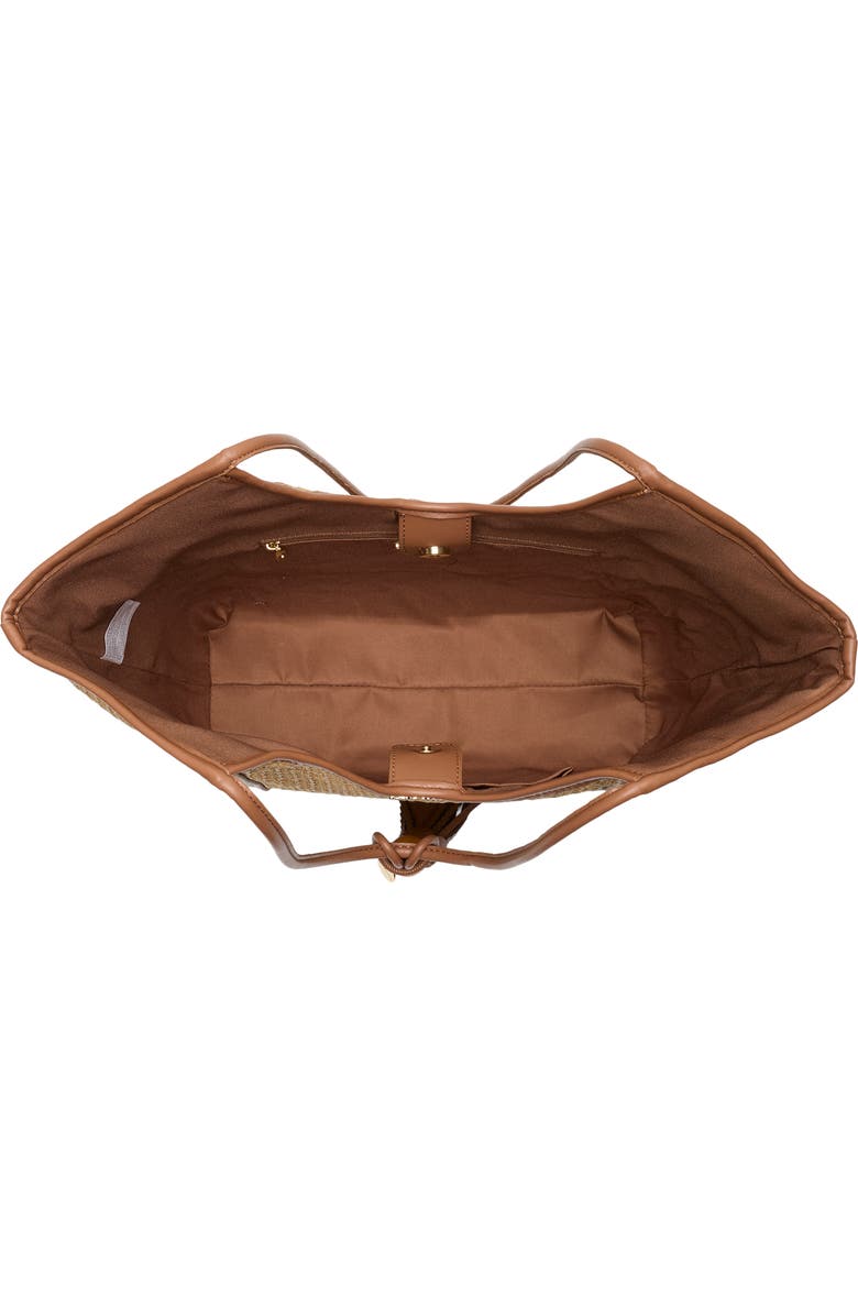 Steve Madden Belliot Tote, Alternate, color, Natural Raffia /Natural Pebble