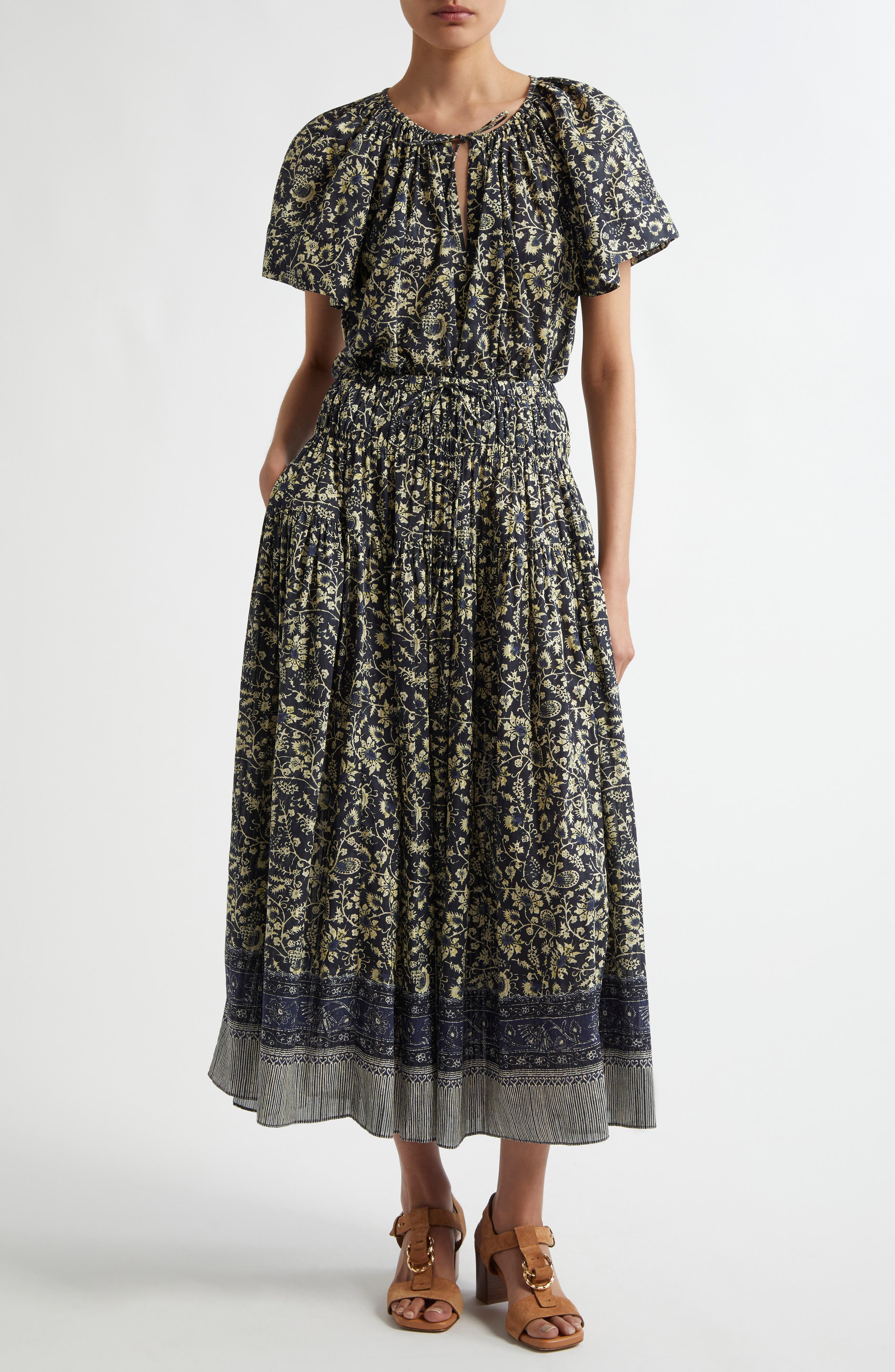 Sena Flutter Sleeve Cotton Blend Top - image 2