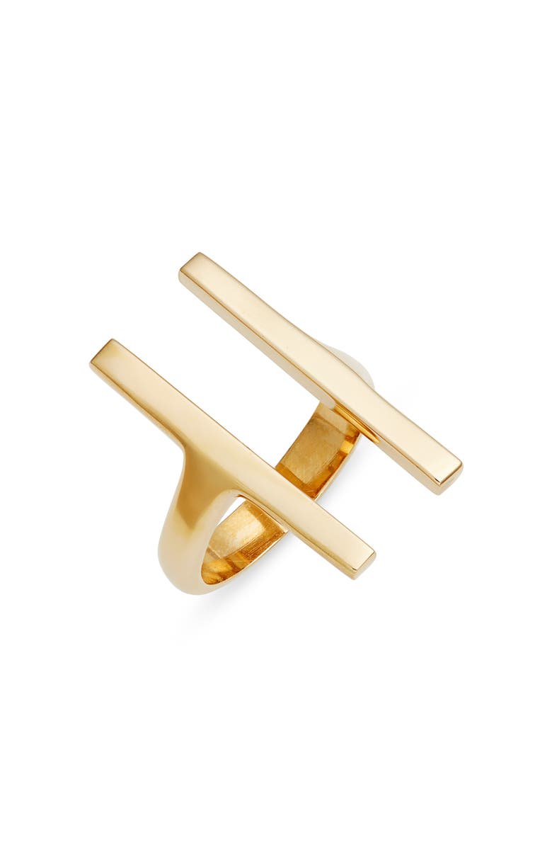 SOKO Double Bar Ring, Main, color, Gold