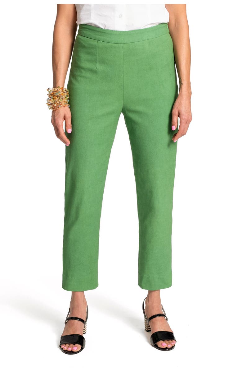 Frances Valentine Lucy Pant Cotton Stretch, Main, color, Green