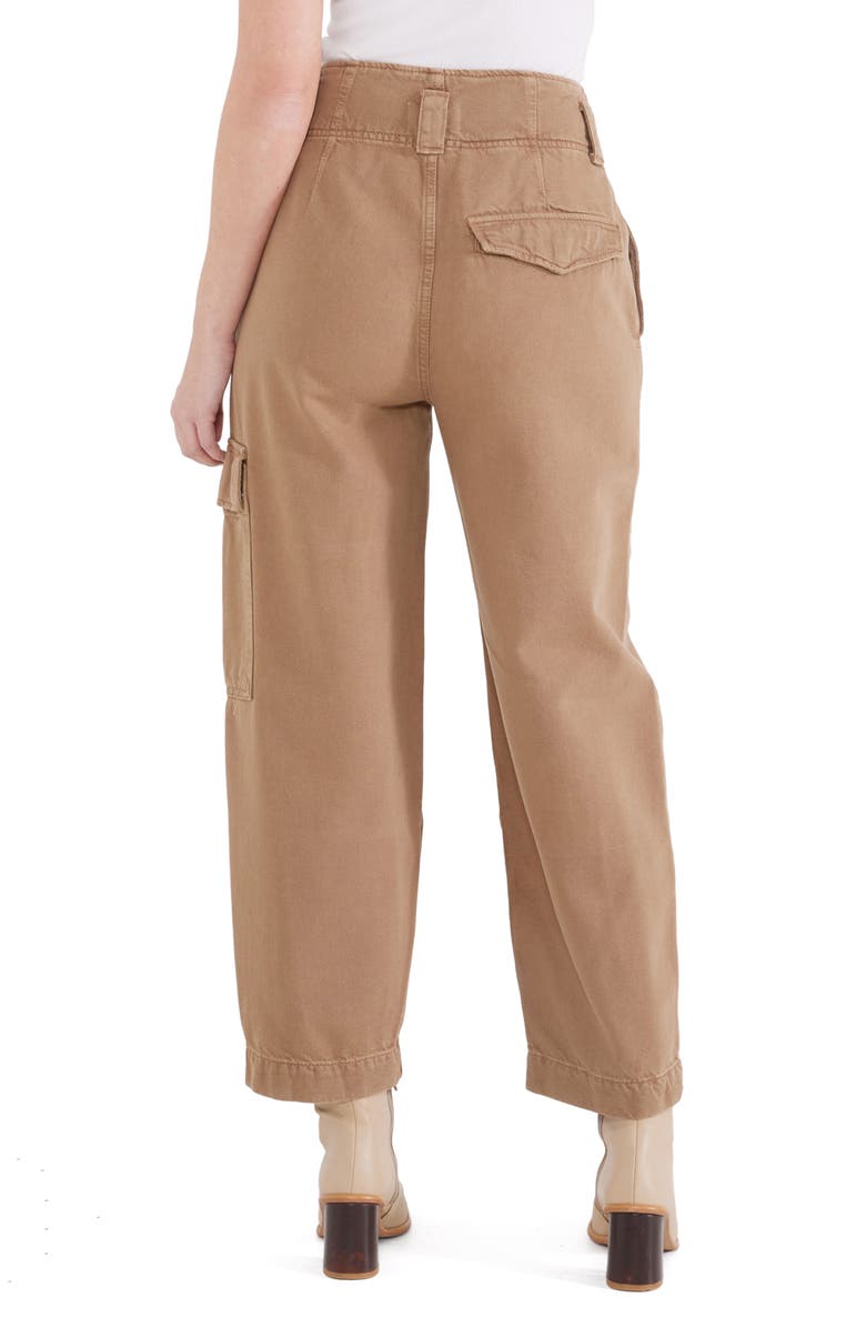 ÉTICA Juni High Waist Crop Relaxed Cargo Pants, Alternate, color, 