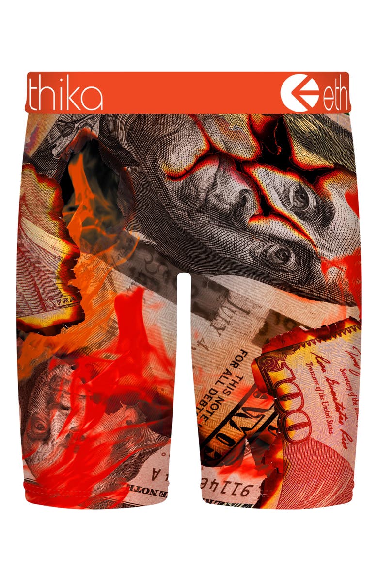 Ethika Kids' Burnin' Hundreds Print Boxer Briefs, Alternate, color, Burning Hundreds