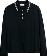 FRAME Long Sleeve Piqué Polo