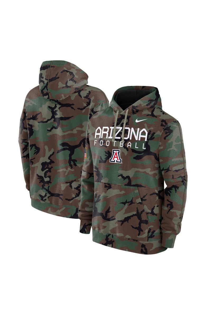 Nike Men's Nike  Camo Arizona Wildcats 2024 Military Appreciation Club Fleece Pullover Hoodie, Alternate, color, Camo