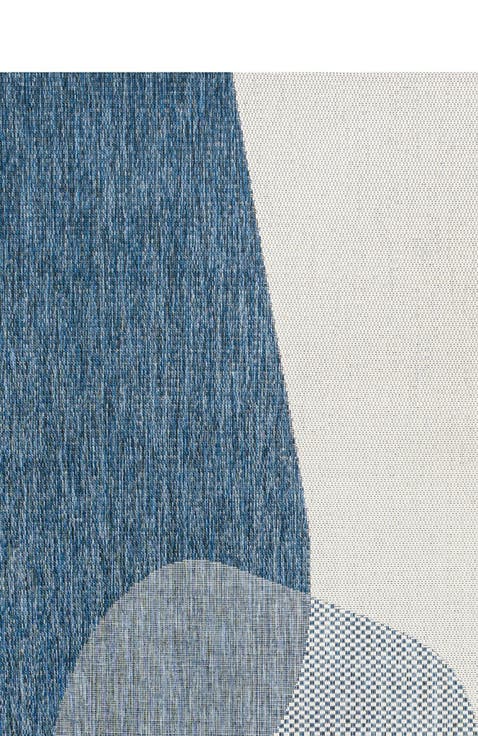 Zia Modern Geometric Organic Shapes Indoor/Outdoor Area Rug