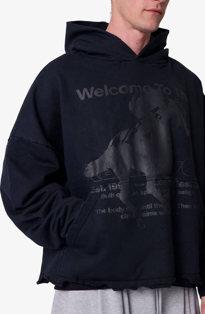mnml Moth Eaten Graphic Hoodie, Alternate, color,