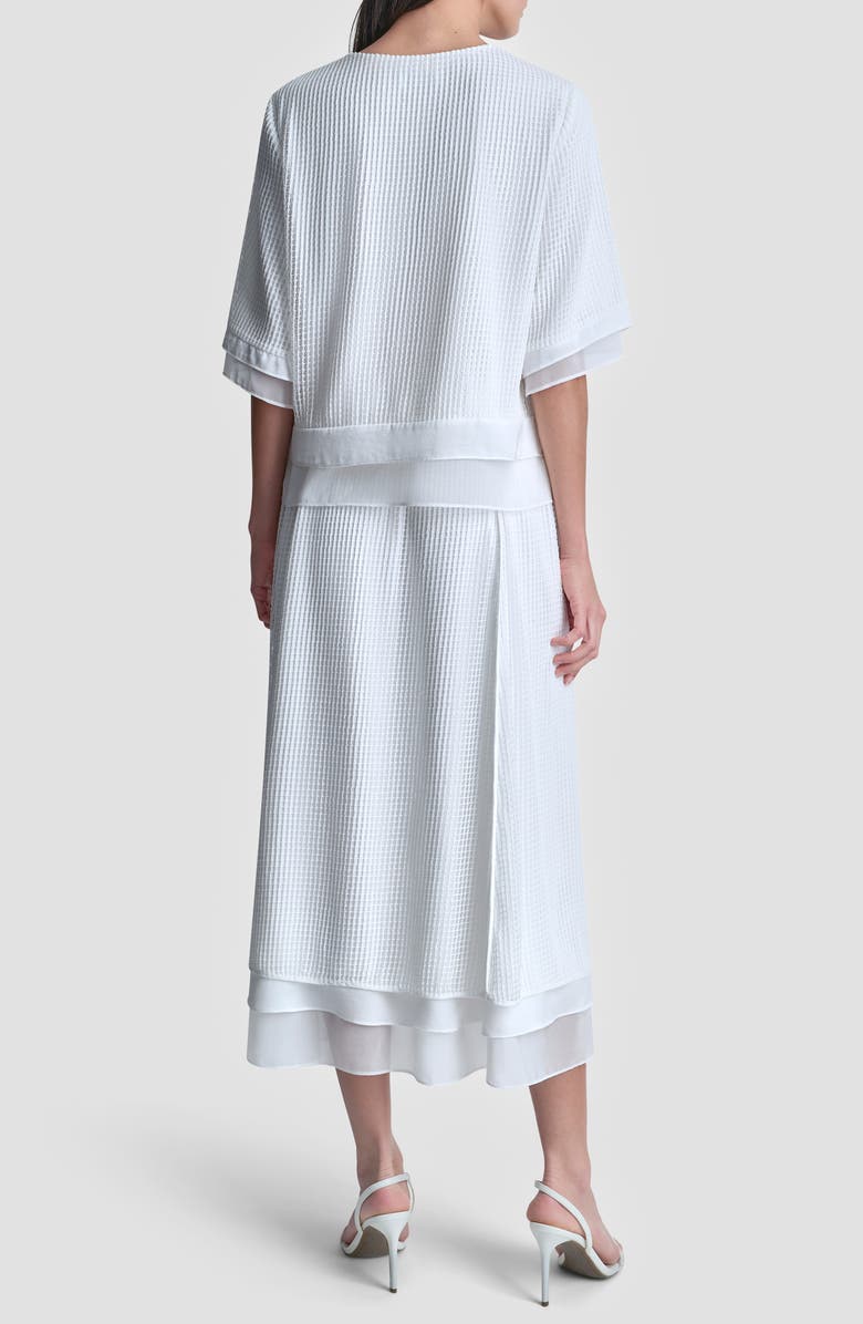 DKNY Window Layered Top, Alternate, color, 