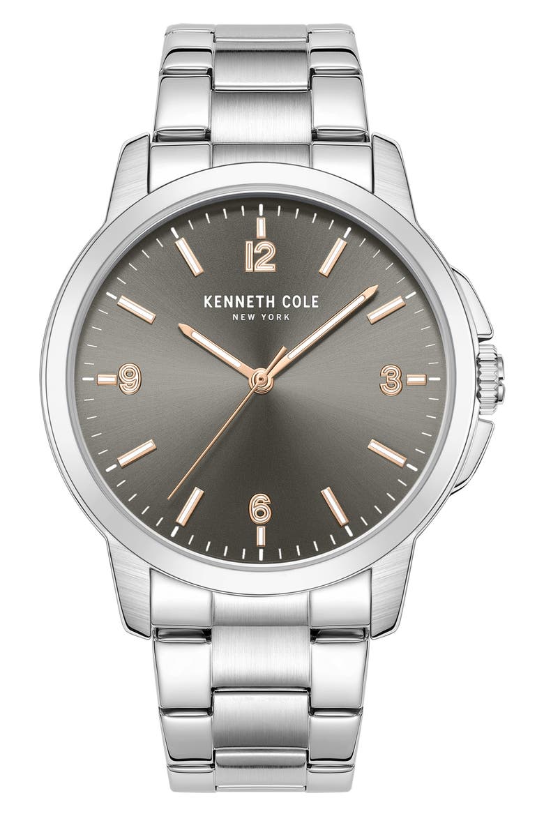 Classic Bracelet Watch, 44mm, Main, color, SILVER