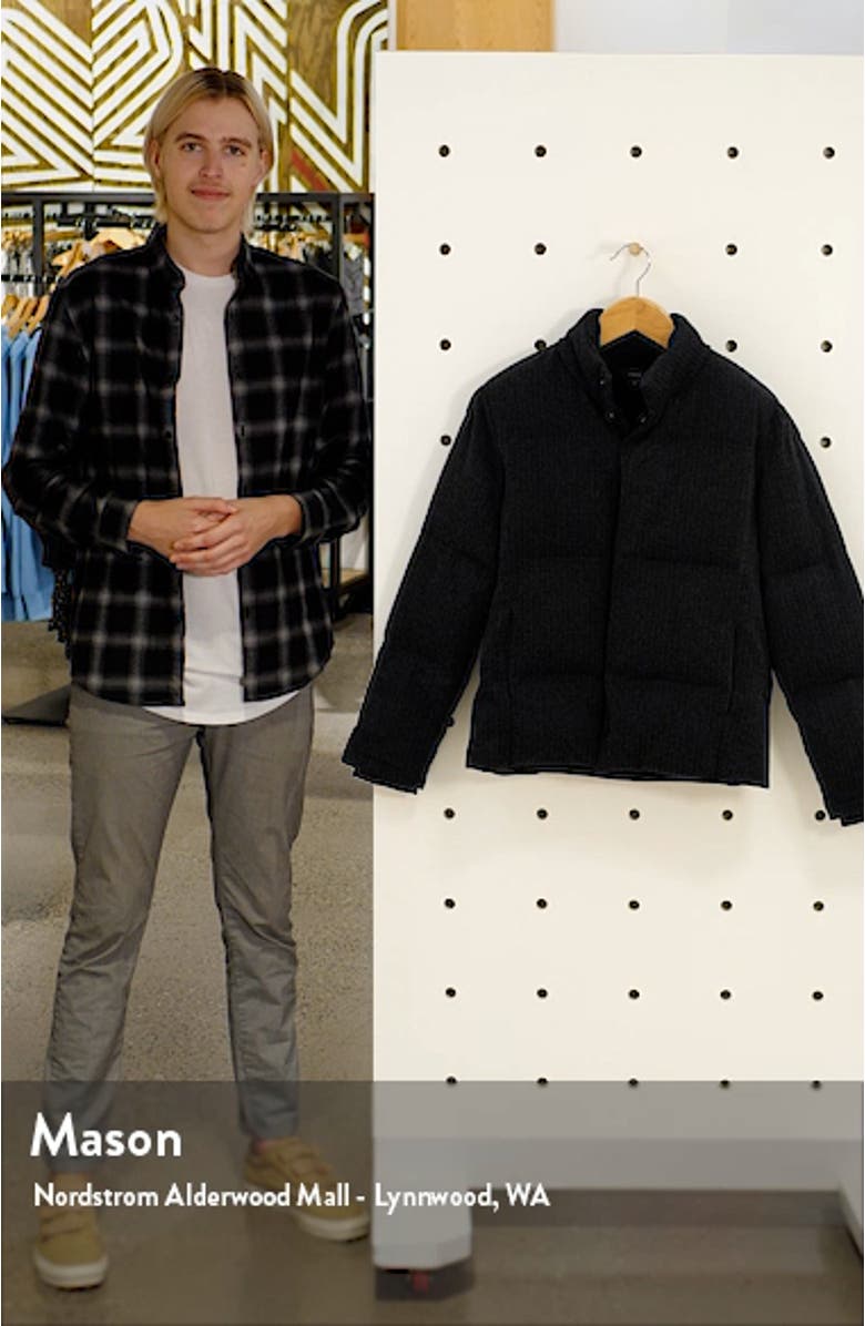 Herringbone Quilted Puffer Jacket, sales video thumbnail
