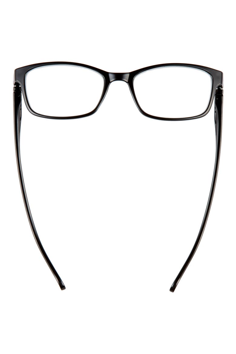 The Ruthie 53mm Reading Glasses, Alternate, color, TRUE BLACK