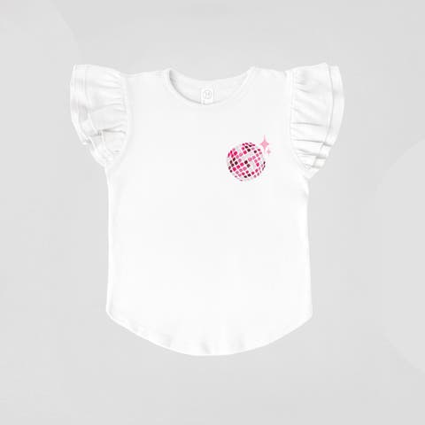 Not My First Disco Flutter Sleeve T-Shirt (Toddler)