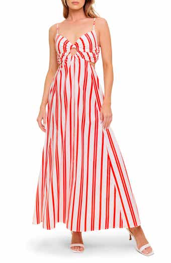 FLYING TOMATO Stripe Maxi Dress