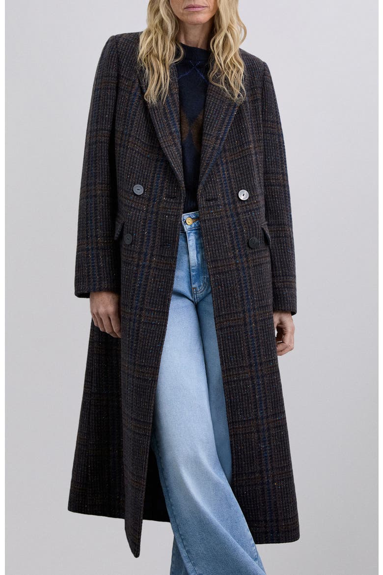 Bluecheck Coat, Main, color, Navycheck