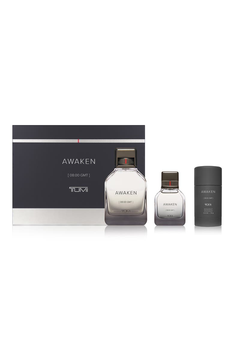 Awaken [8:00 GMT] TUMI Eau de Parfum 3-Piece Gift Set $223 Value, Main, color, NO COLOR