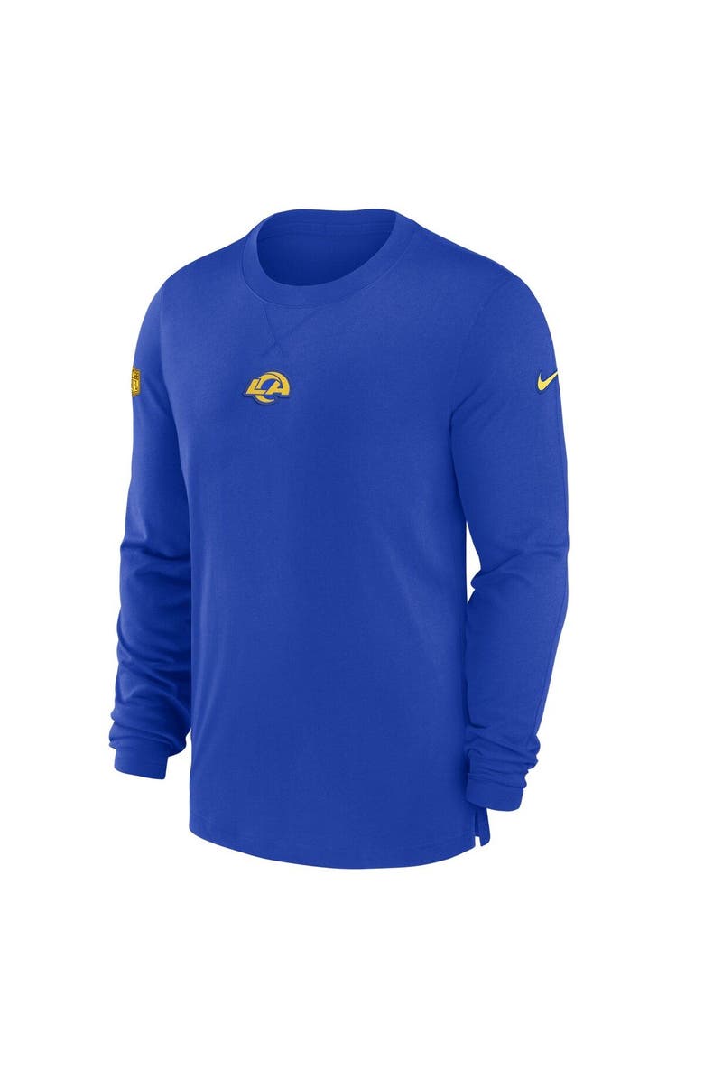 Nike Men's Nike Royal Los Angeles Rams 2023 Sideline Performance Long Sleeve T-Shirt, Alternate, color, Royal