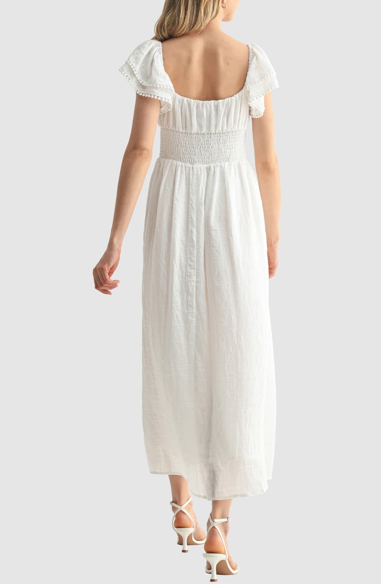 Frill Sleeve Maxi Dress