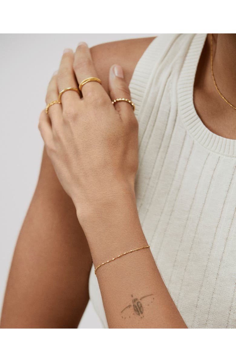 Monica Vinader Station Chain Bracelet, Alternate, color, Gold