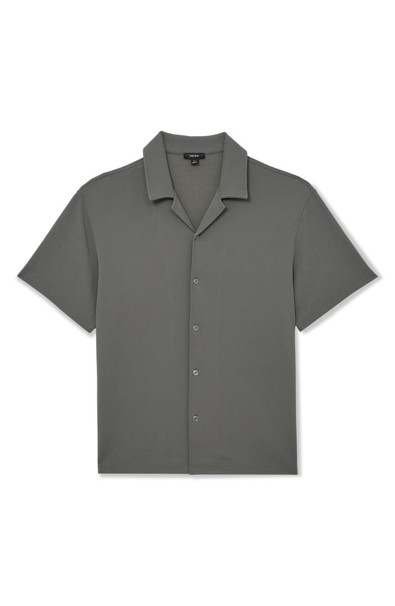 Reiss Cedric Camp Shirt, Alternate, color, Sage Green