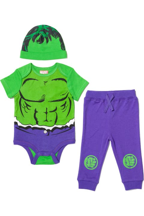 Avengers The Hulk Bodysuit Pants and Hat Set