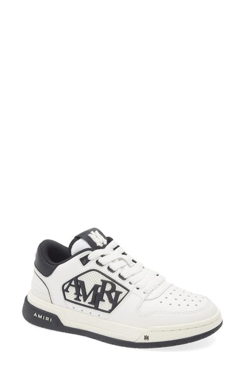 Amiri Classic Low Sneakers In White Leather In White Black