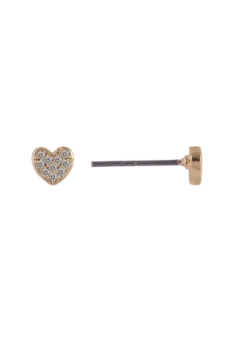 Gold Tone Mom and Heart Pendant Necklace and Earring Set, Alternate, color, Gold