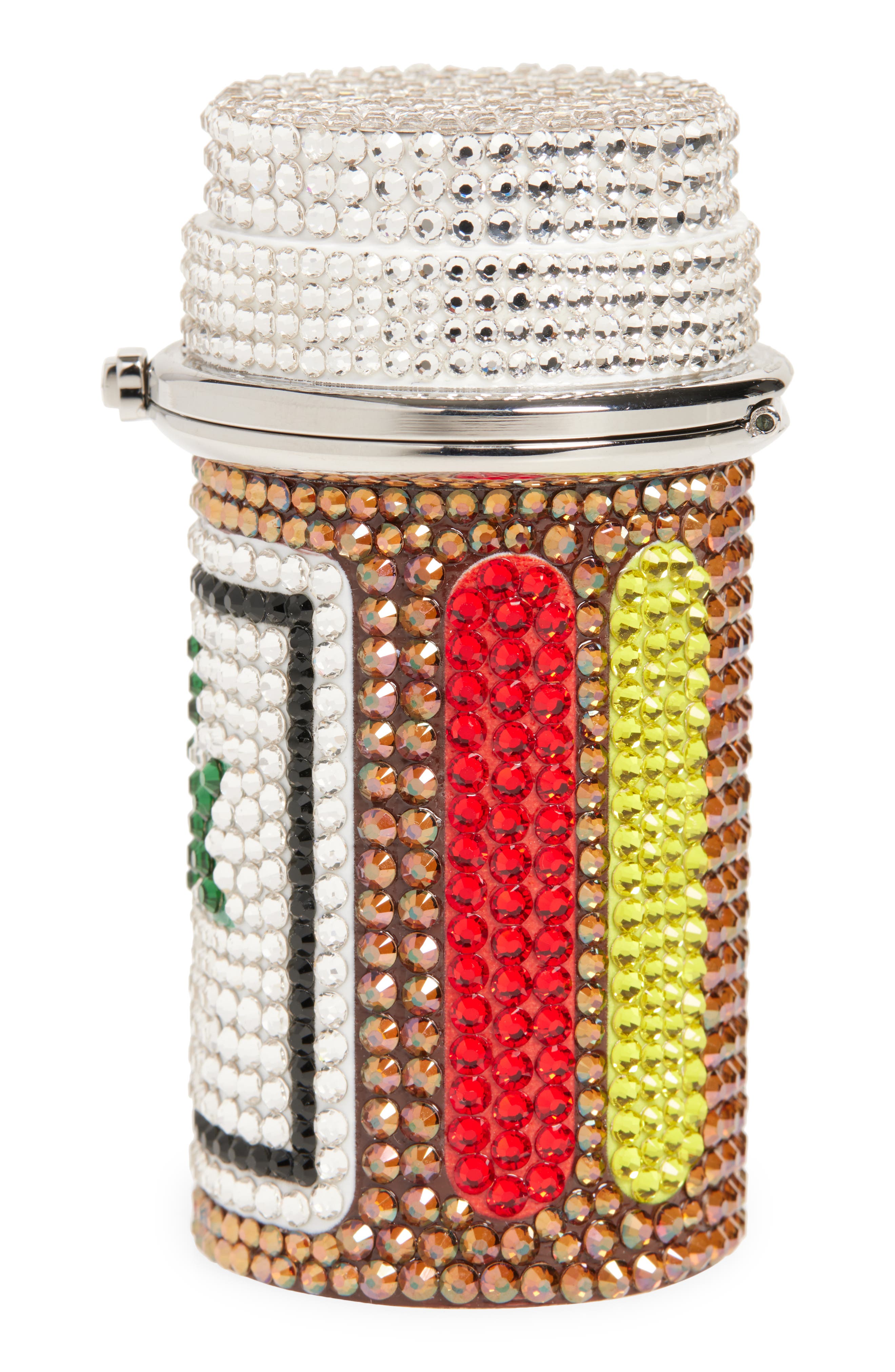 JUDITH LEIBER COUTURE RX Bottle Crystal Pillbox, Alternate, color, 