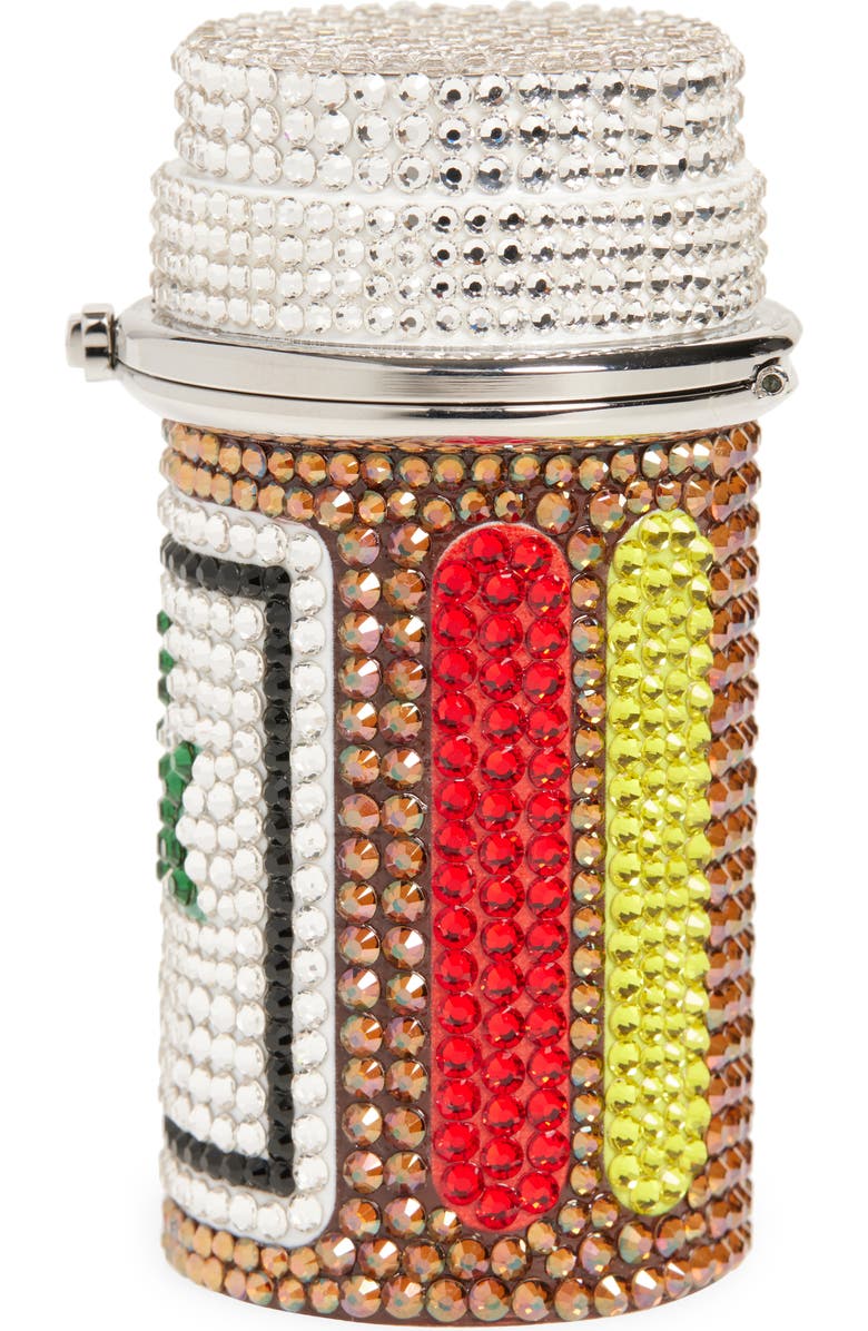 JUDITH LEIBER COUTURE RX Bottle Crystal Pillbox, Alternate, color,