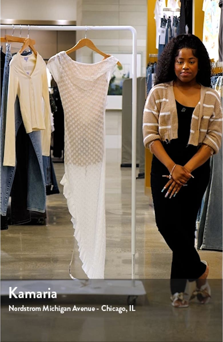 Pointelle Open Back Cocktail Dress, sales video thumbnail