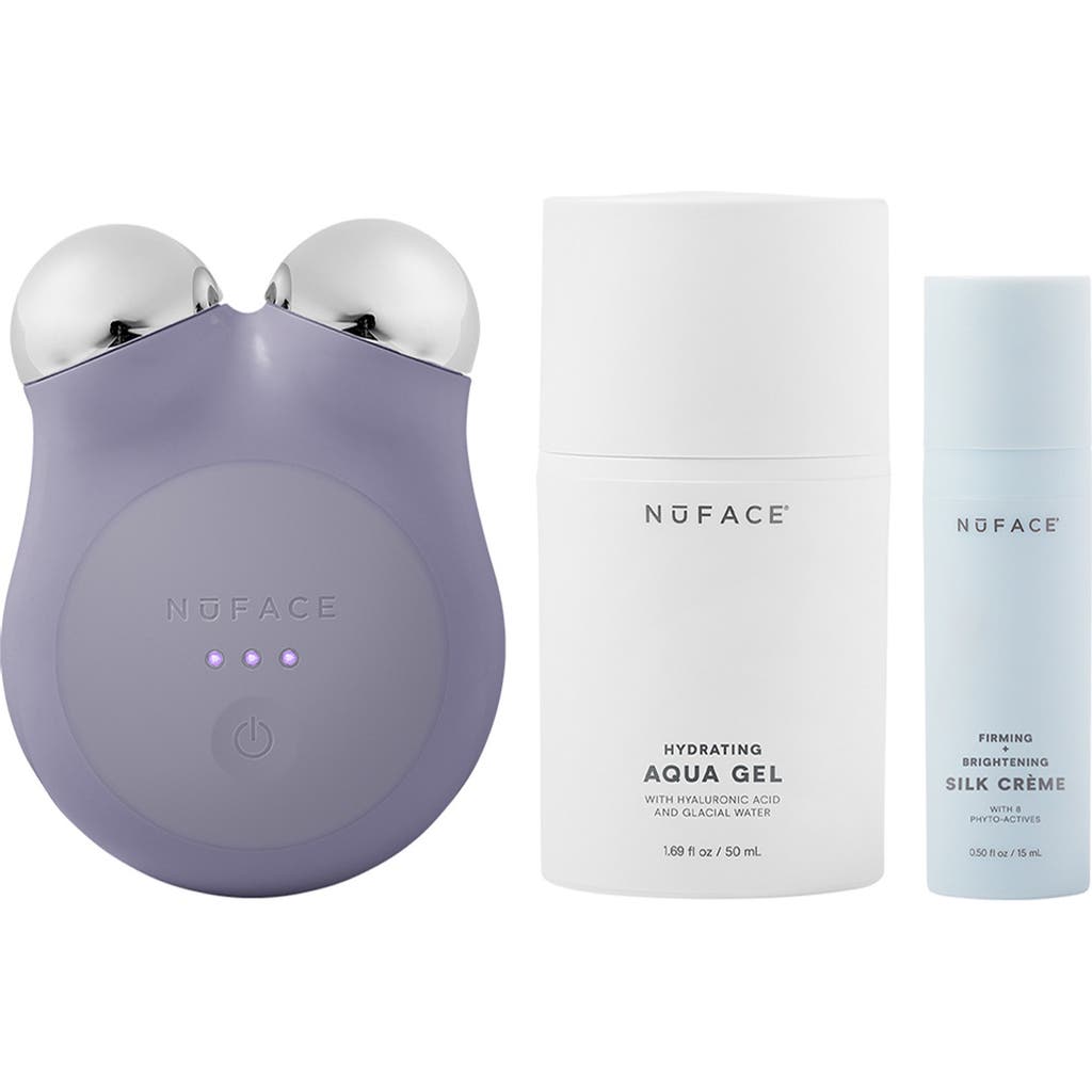 NuFACE® MINI+ Smart Petite Microcurrent Facial Toning Device Starter Kit $309 Value in Violet Dusk  product