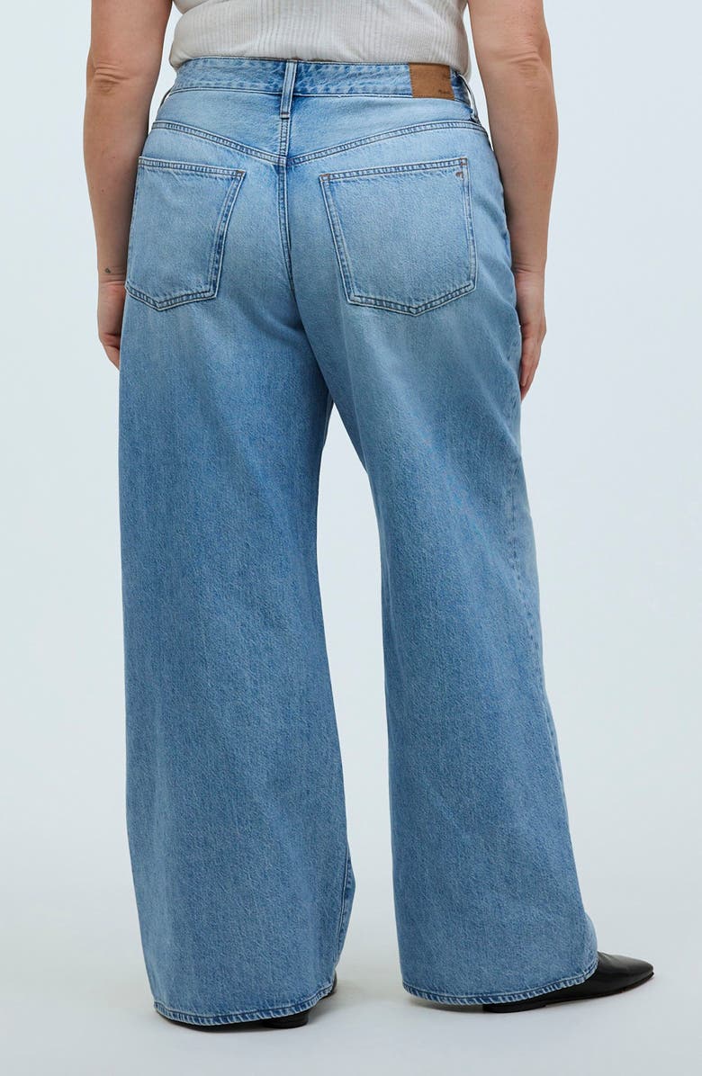 Madewell Superwide Leg Jeans, Alternate, color, Ahern Wash