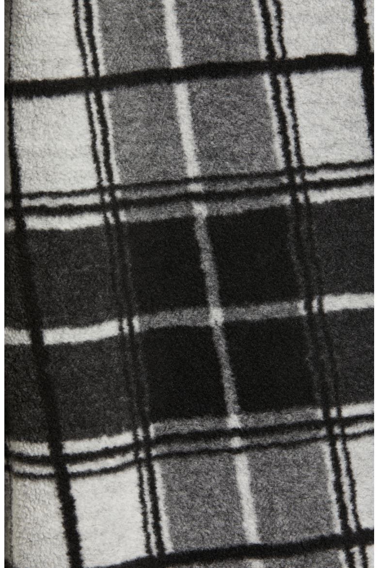Holden High Pile Fleece Jacket, Alternate, color, BLACK CREAM PLAID