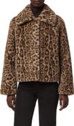 Apparis Elis Leopard Faux Fur Coat