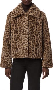 Apparis Elis Leopard Faux Fur Coat