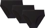 MeMoi 3-Pack Stretch Cotton Hipster Briefs