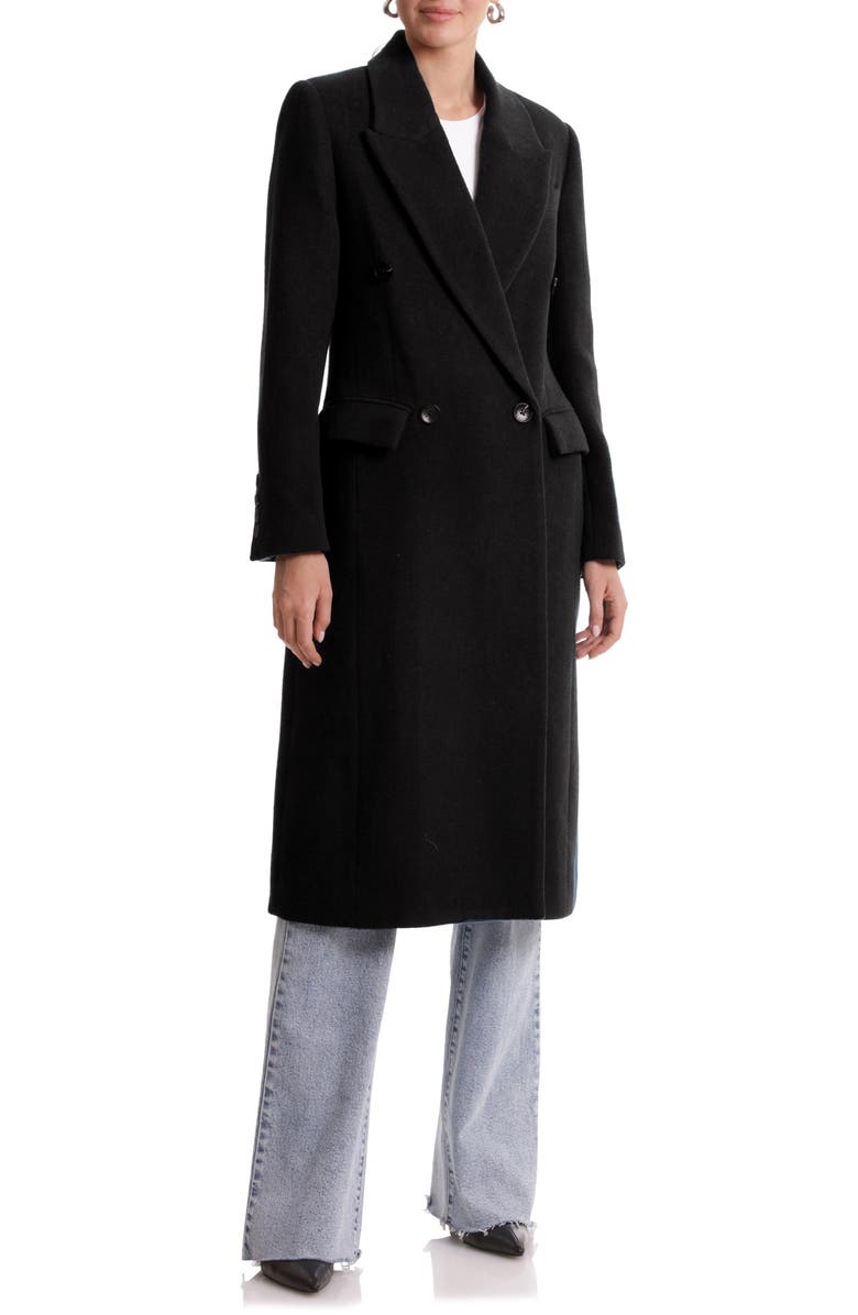 Avec Les Filles Double Breasted Overcoat, Main, color, 