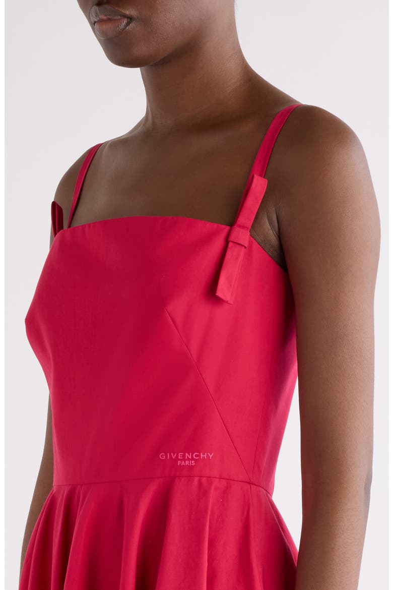 Sliced Cotton Poplin Dress, Alternate, color, LIPSTICK PINK
