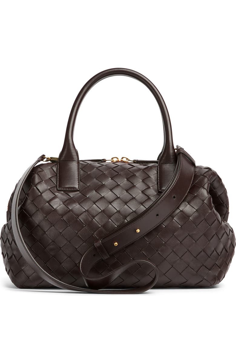 Bottega Veneta Medium Bauletto Intreciatto Leather Satchel, Alternate, color,