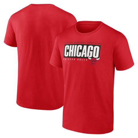 Men's Fanatics Branded Red Chicago Bulls Box Out T-Shirt