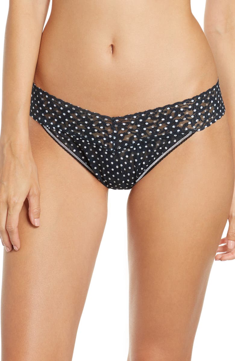 Hanky Panky Snowfall Original Rise Thong, Main, color, 