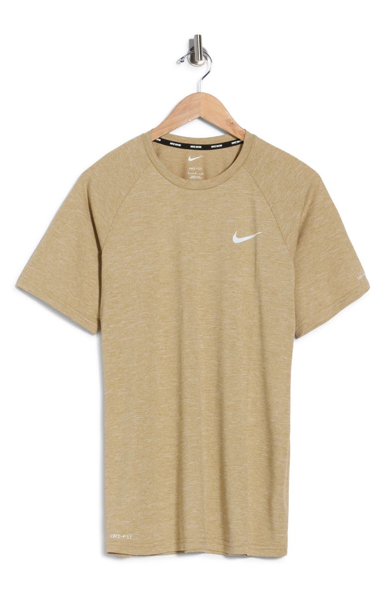 Nike Heathered Hydroguard Swim T-Shirt, Alternate, color, Parachute Beige