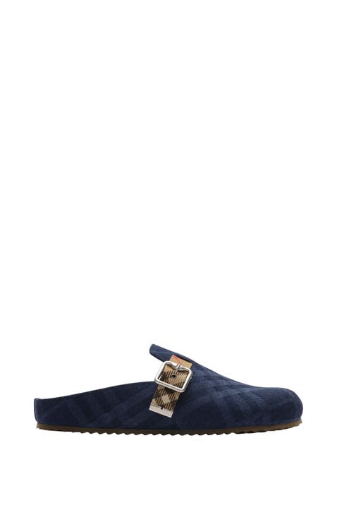 Check Denim Urchin Clogs