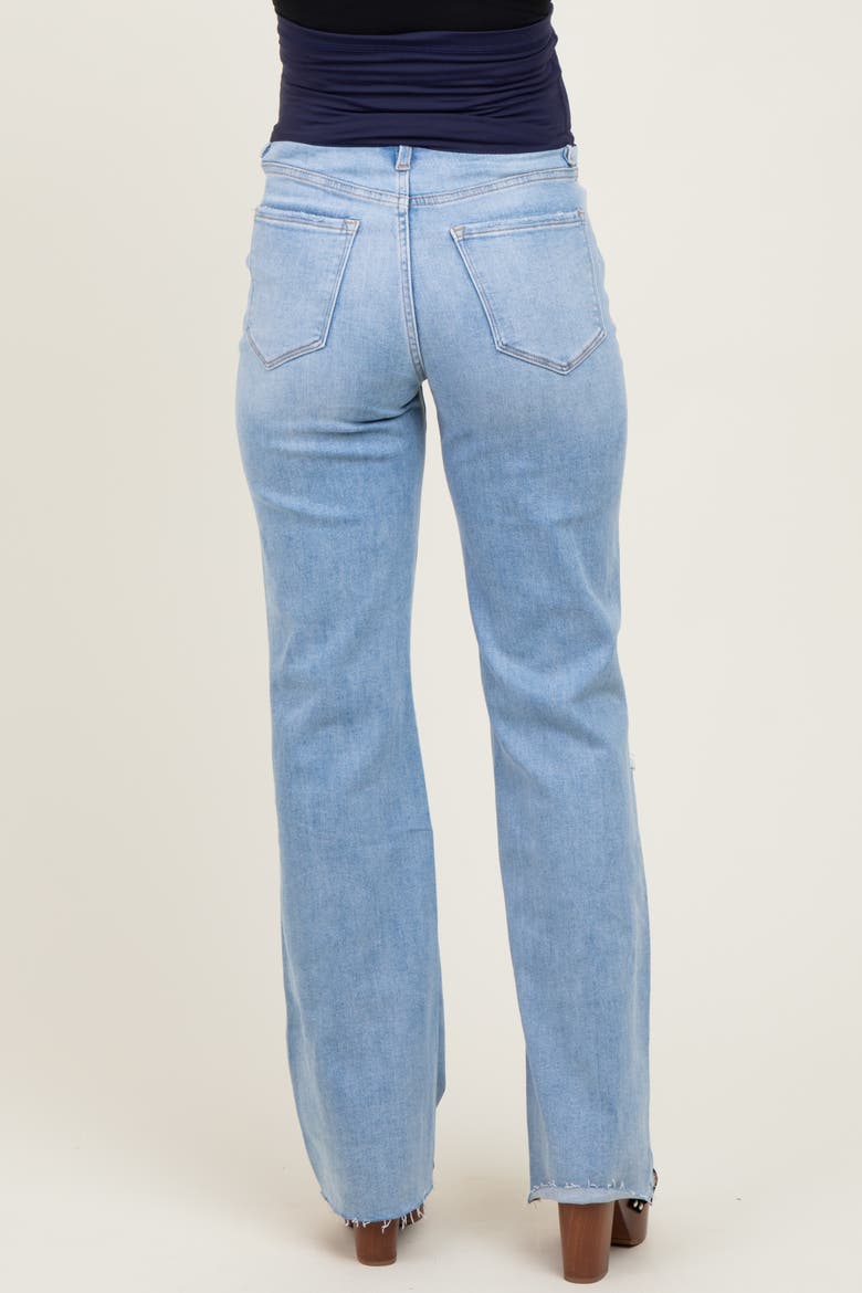 90'S Vintage Super High Rise Flare Maternity Jeans, Alternate, color, Light Blue