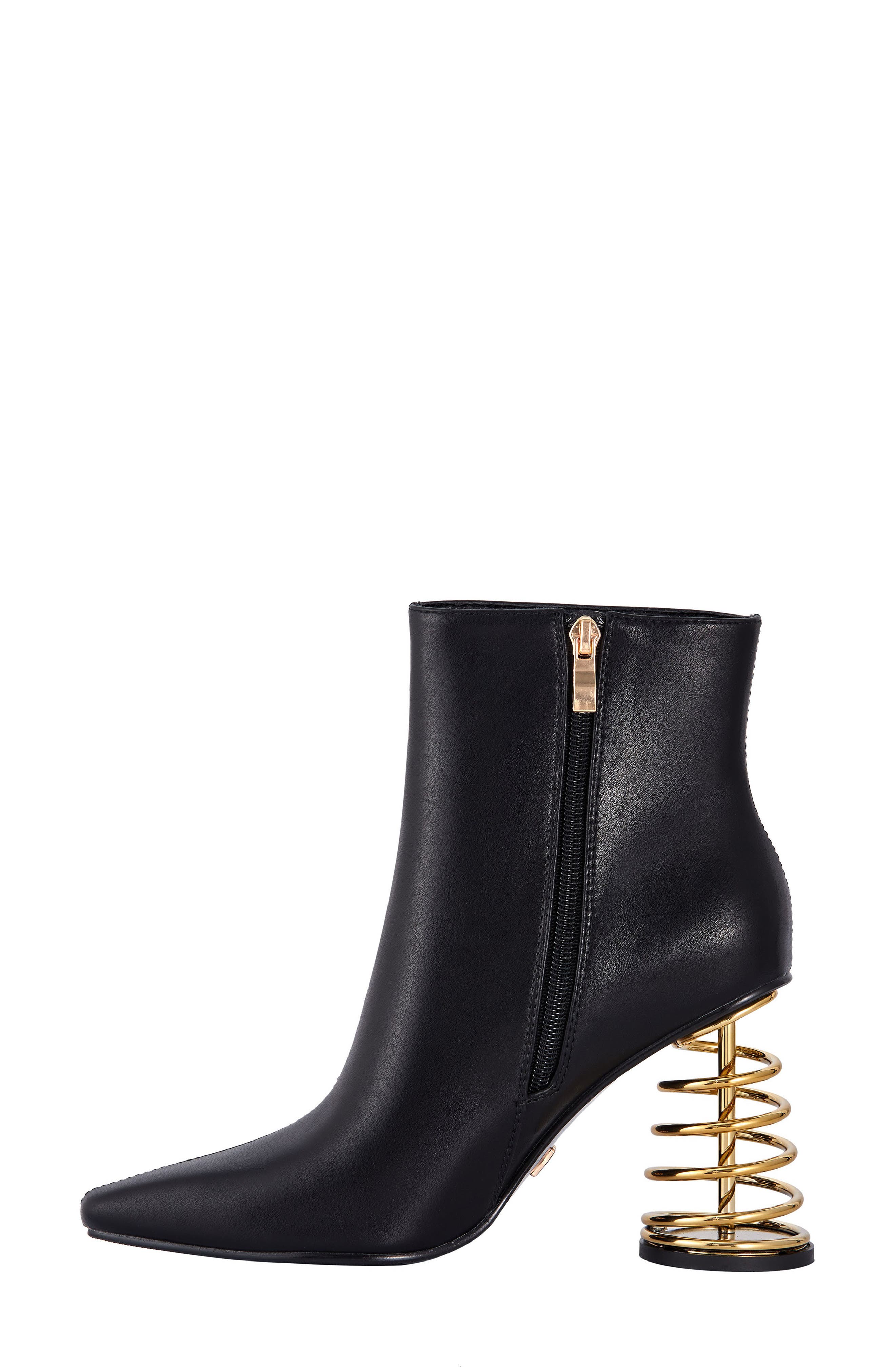 NINETY UNION Slinky Coiled Heel Boot, Alternate, color, Black