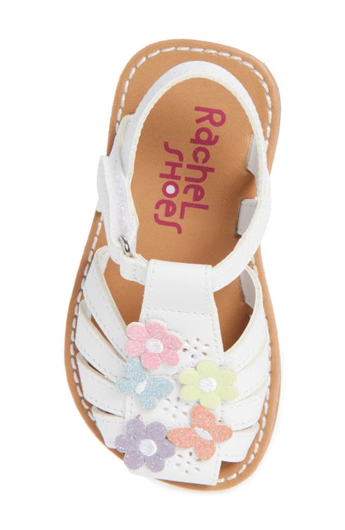 Rachel Shoes Kids' Flower Fisherman Sandal In White/multi