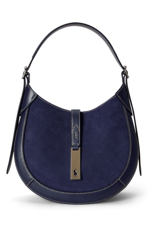 Polo ID Small Twill & Leather Shoulder Bag