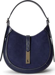 Polo Ralph Lauren Polo ID Small Twill & Leather Shoulder Bag
